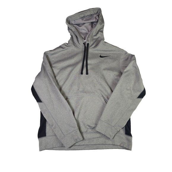 Nike Other - Nike Therma-Fit Hoodie Men’s Medium Gray Pullover Sweatshirt Kangaroo Pocket